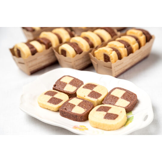 チェックのクッキー